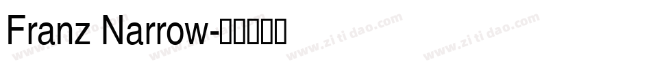 Franz Narrow字体转换